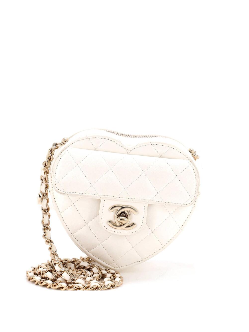 Chanel Cc In Love Heart Clutch With #373257C34B